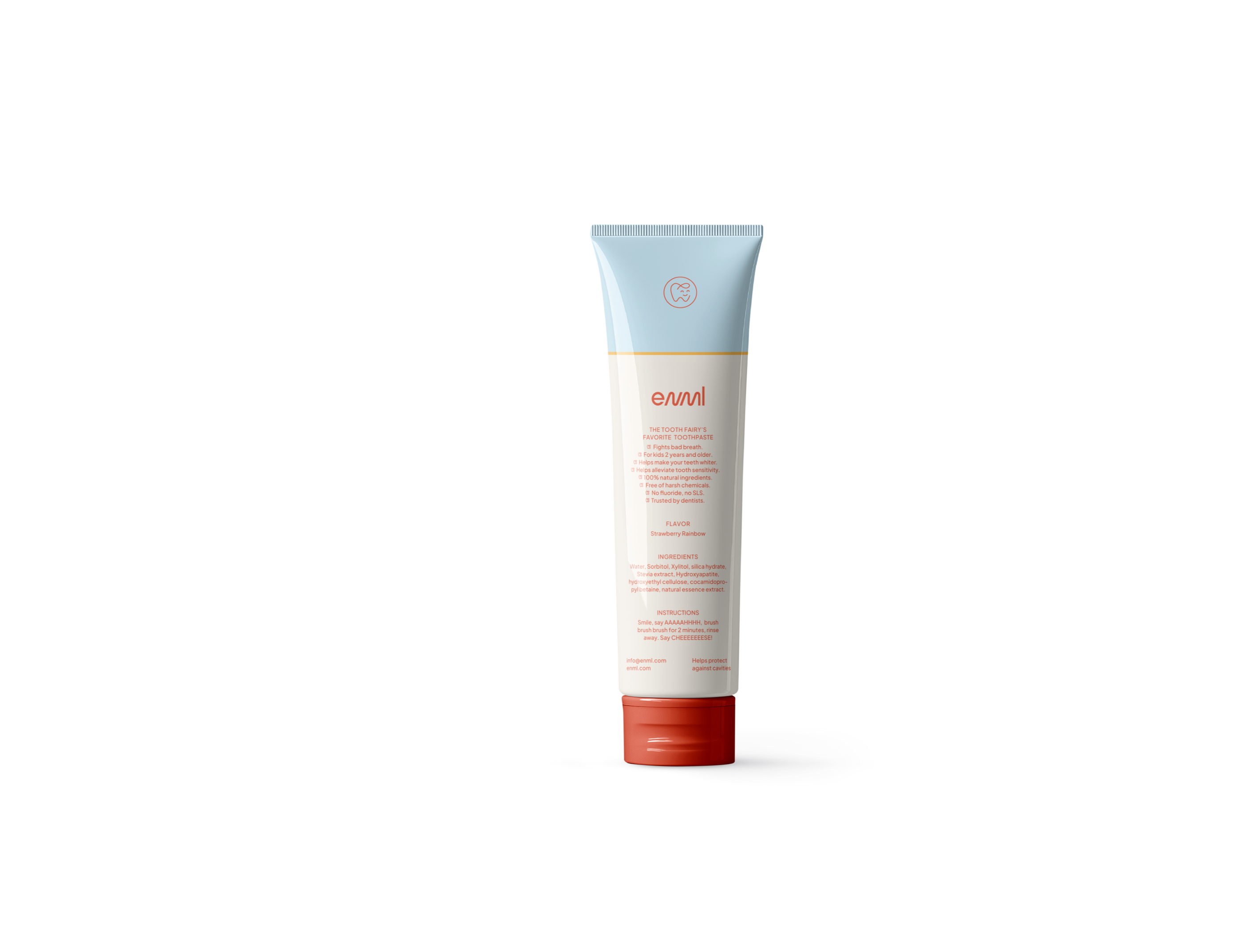 ENML Kids Toothpaste tube back label - 2-pack