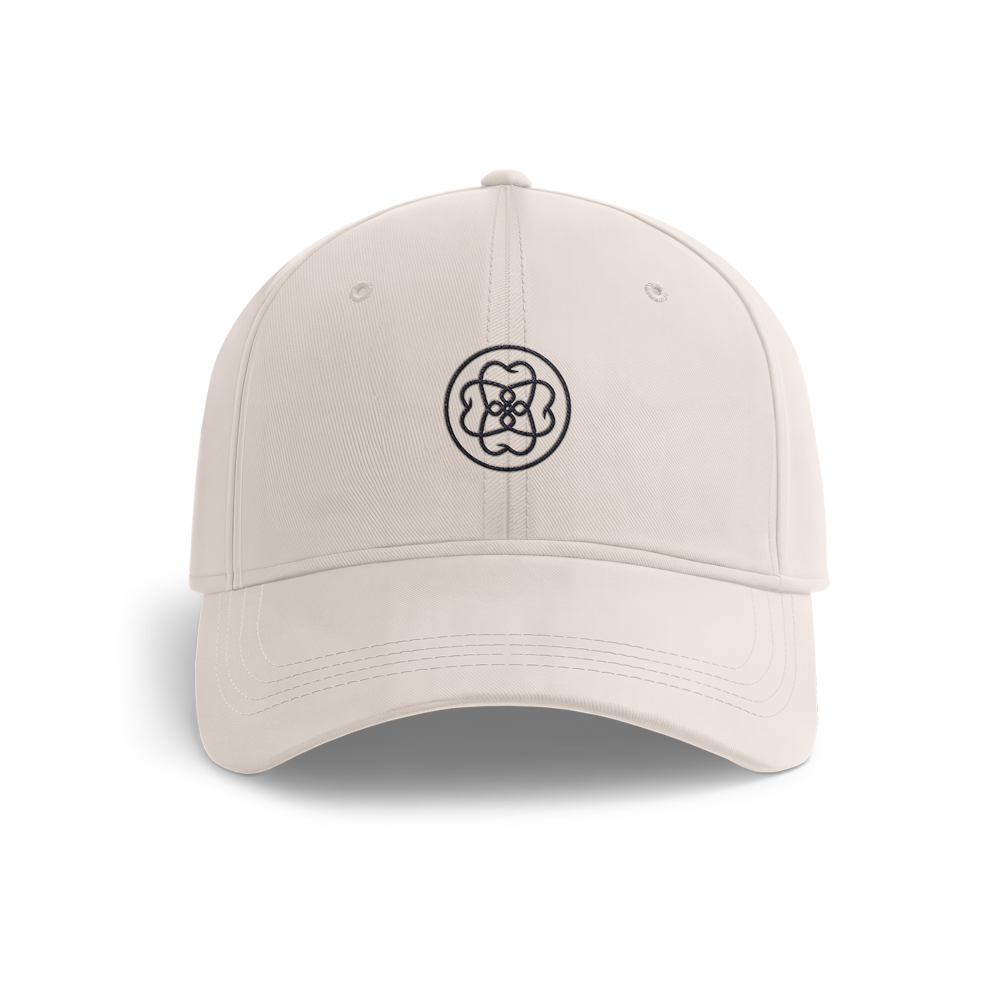 ENML Embroidered Dad Hat - Pastel Cream front