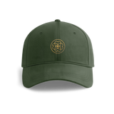 ENML Embroidered Dad Hat - Forest Green front