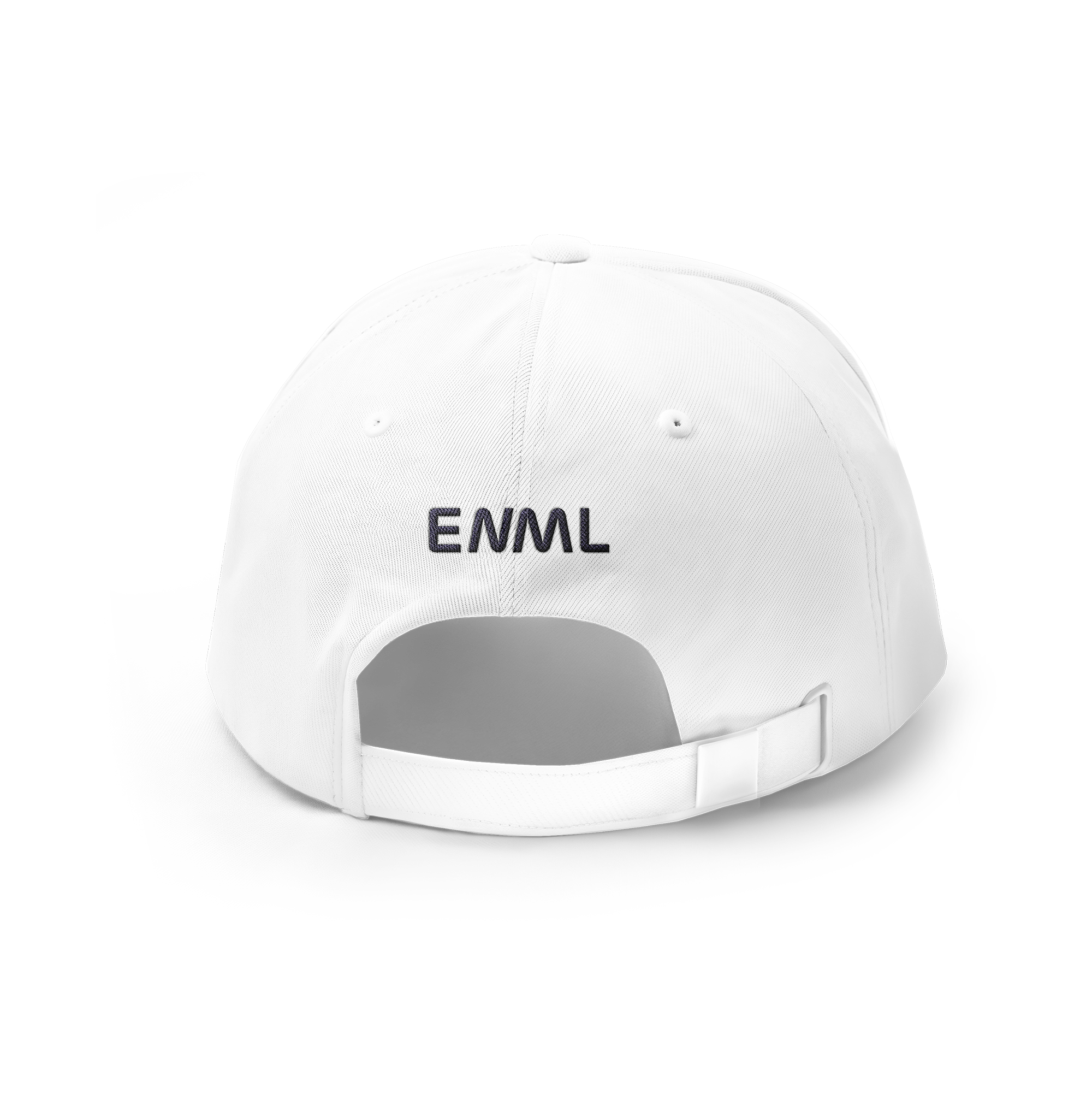 ENML Embroidered Dad Hat - White back