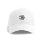 ENML Embroidered Dad Hat - White front