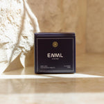 ENML Cinnamon Toothpaste Tablets packaging front view on marble - premium cinnamon flavor oral care