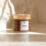 ENML Cinnamon Toothpaste Tablets jar with box on marble - warm spicy cinnamon fluoride-free oral care