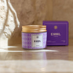 ENML Lavender Toothpaste Tablets jar and box lifestyle shot - soothing lavender fluoride-free premium oral care