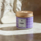 ENML Lavender Toothpaste Tablets jar on marble - fluoride-free hydroxyapatite lavender flavor oral care