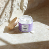 ENML Lavender Toothpaste Tablets luxury lifestyle product photo - calming lavender fluoride-free tablets