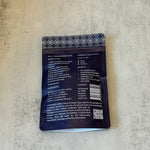 ENML Mouth Tape back of package - instructions, ingredients (aloe vera, collagen, CoQ10, vitamin B5, vitamin E), benefits for nasal breathing and sleep